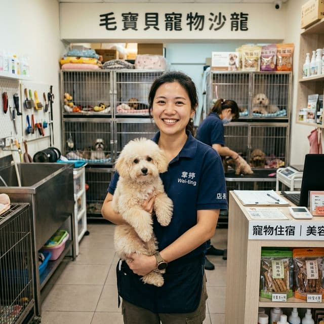 黃店長 - 寵物美容旅館店長